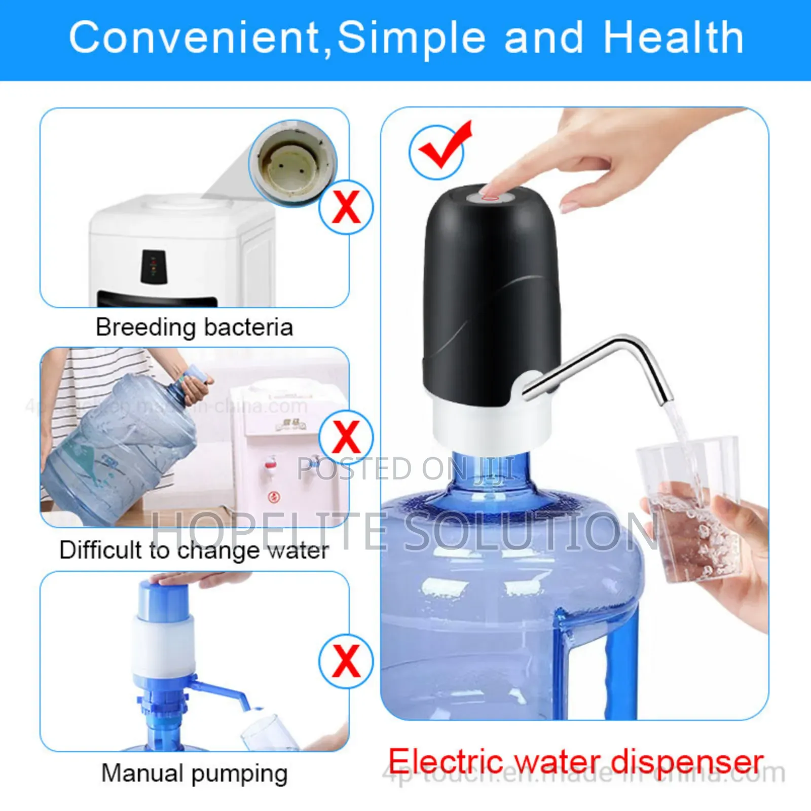 Automatic Rechargeable Water Dispenser Pump