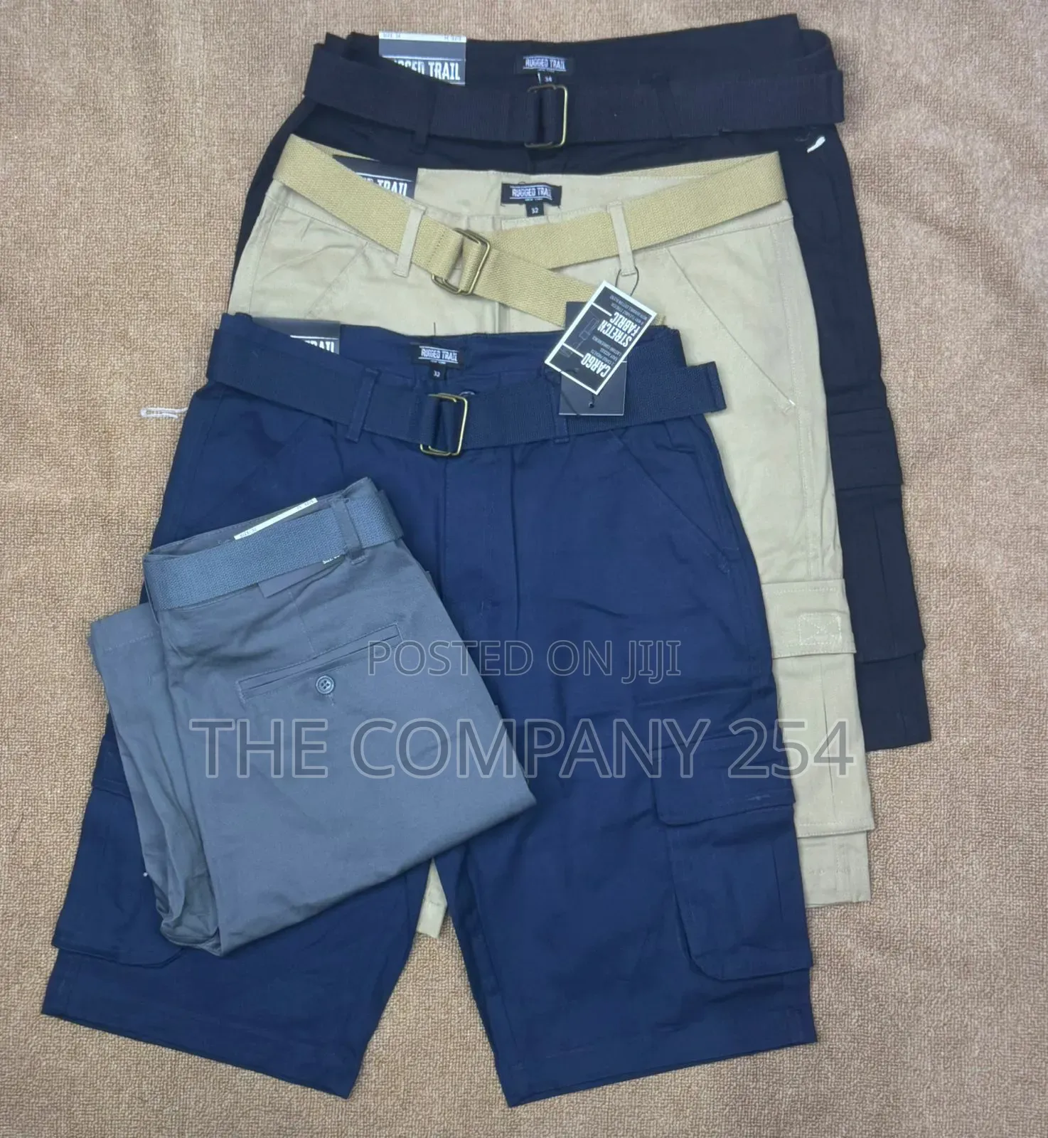 Quality Cargo Khaki Casual Plain Cargo Shorts