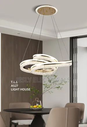 Modern Crystal Chandelier Lighting for Living Room Gold Ring