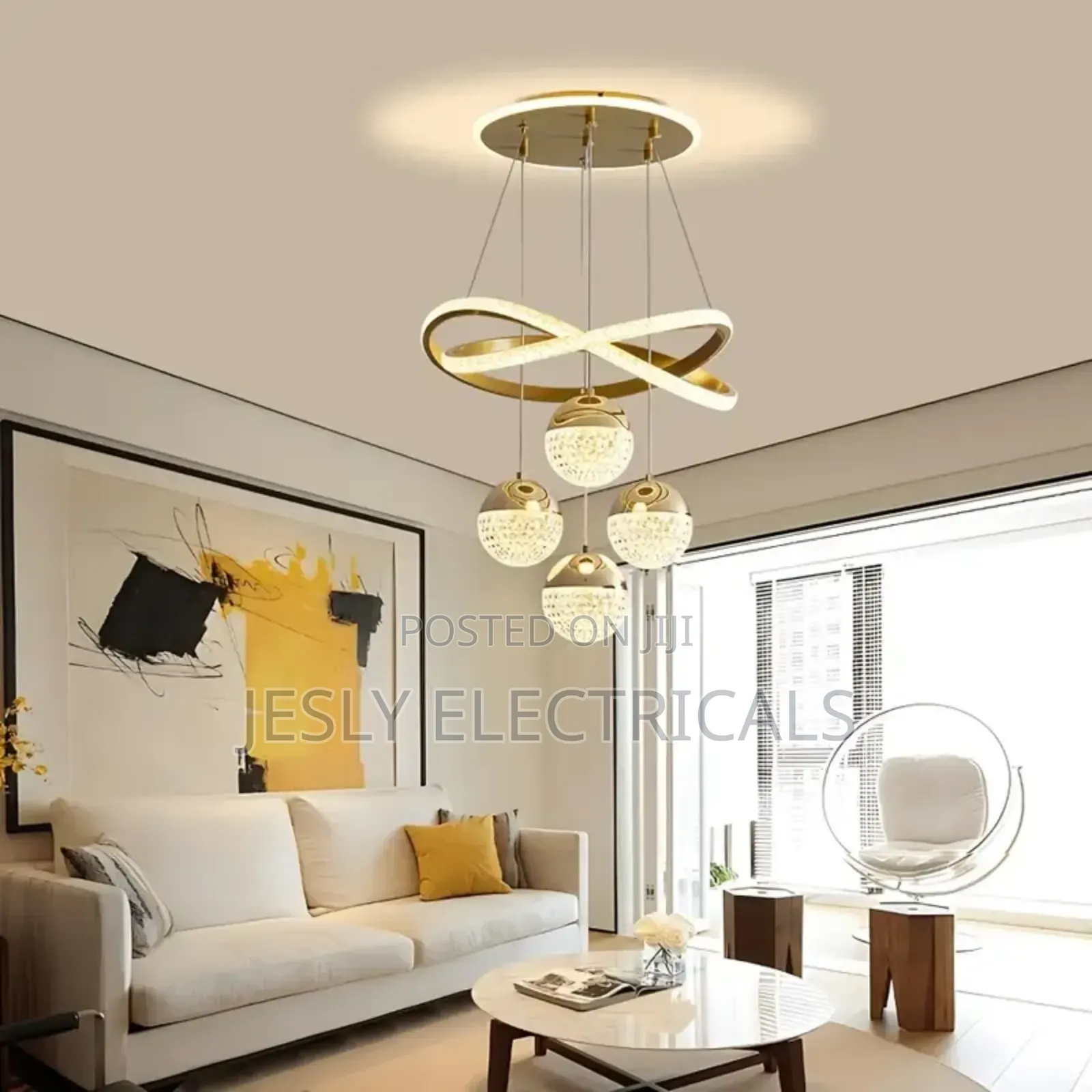 Designer Art Three Head Nordic Luxury Chandelier Light