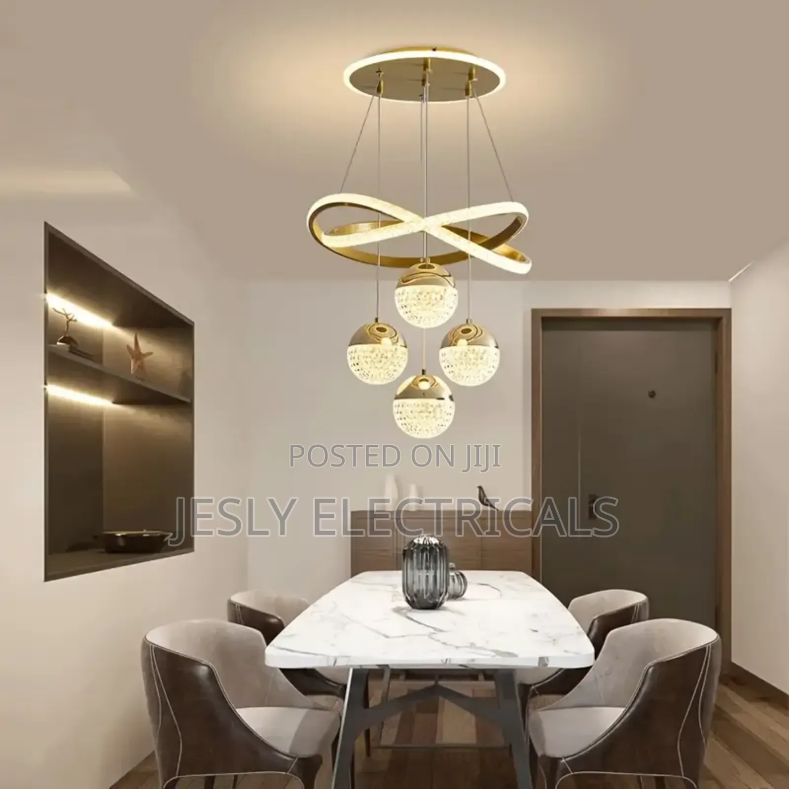 Designer Art Three Head Nordic Luxury Chandelier Light