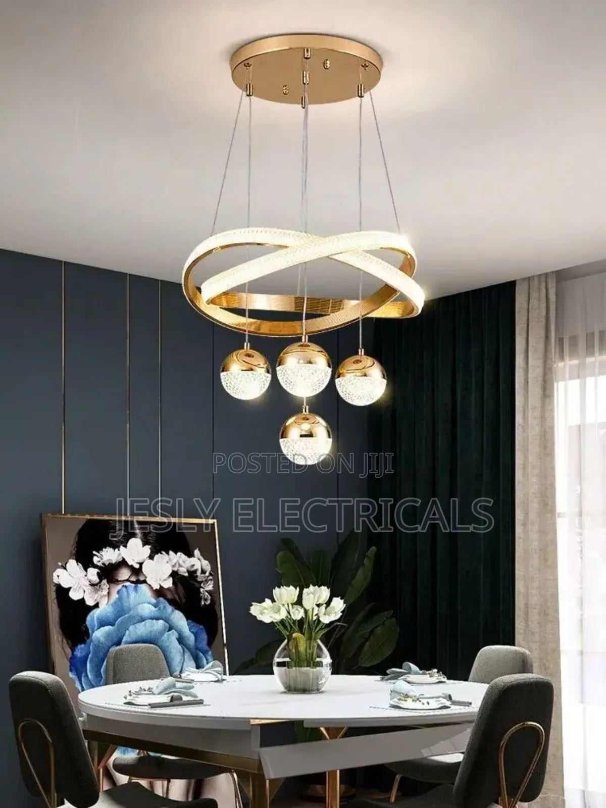 Designer Art Three Head Nordic Luxury Chandelier Light