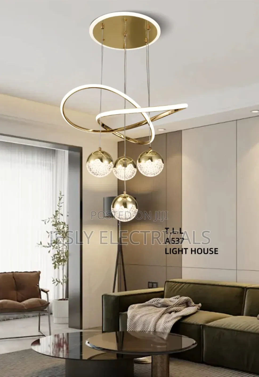 Designer Art Three Head Nordic Luxury Chandelier Light
