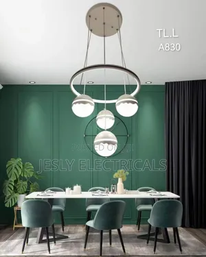 Led Golden 4 Light Pendant Chandelier Light