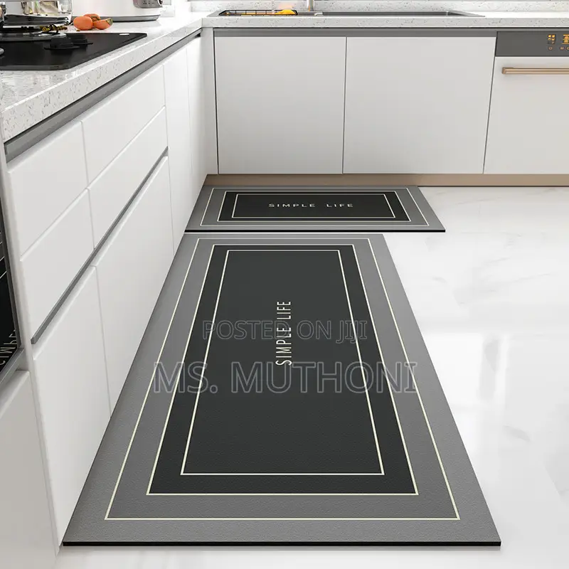 2pcs Diatomite Rubber Kitchen Mats*