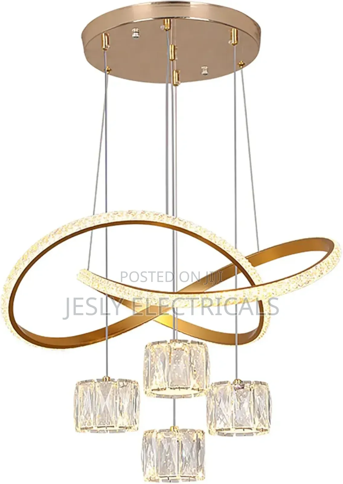 1pc Modern Dimmable Crystal Chandelier