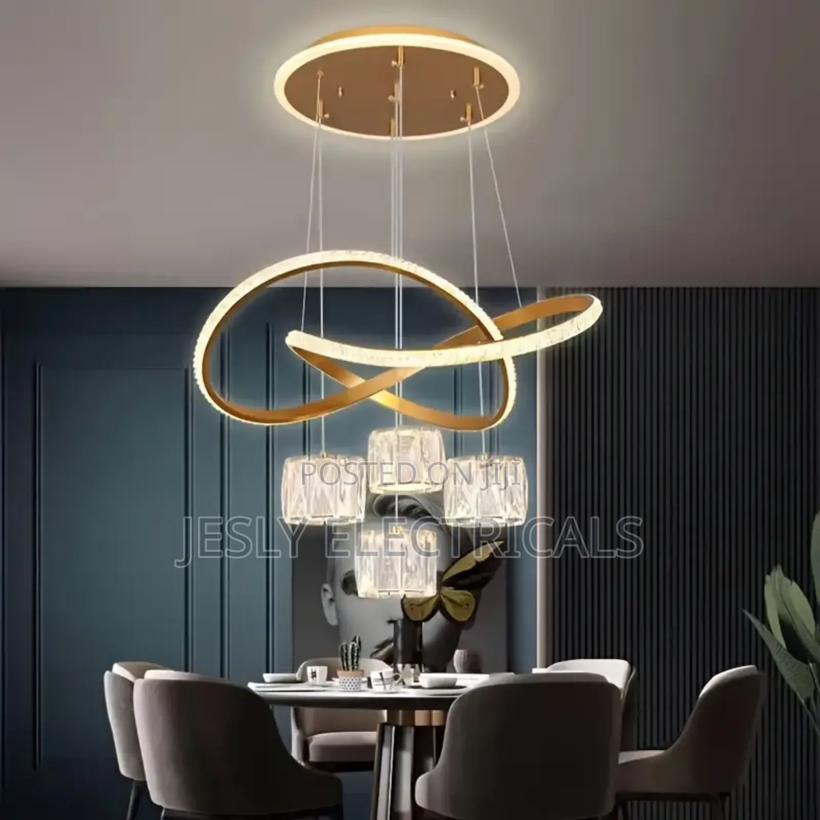 1pc Modern Dimmable Crystal Chandelier