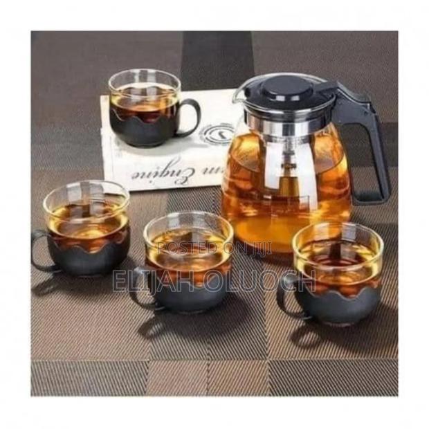 Heat Resistant Borosilicate Glass 5in1 Tea Pot