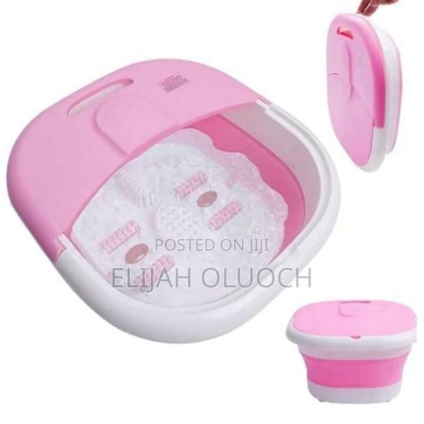 Portable Silicon Folding Electric Foot Bath Massage Machine - thumbnail 3