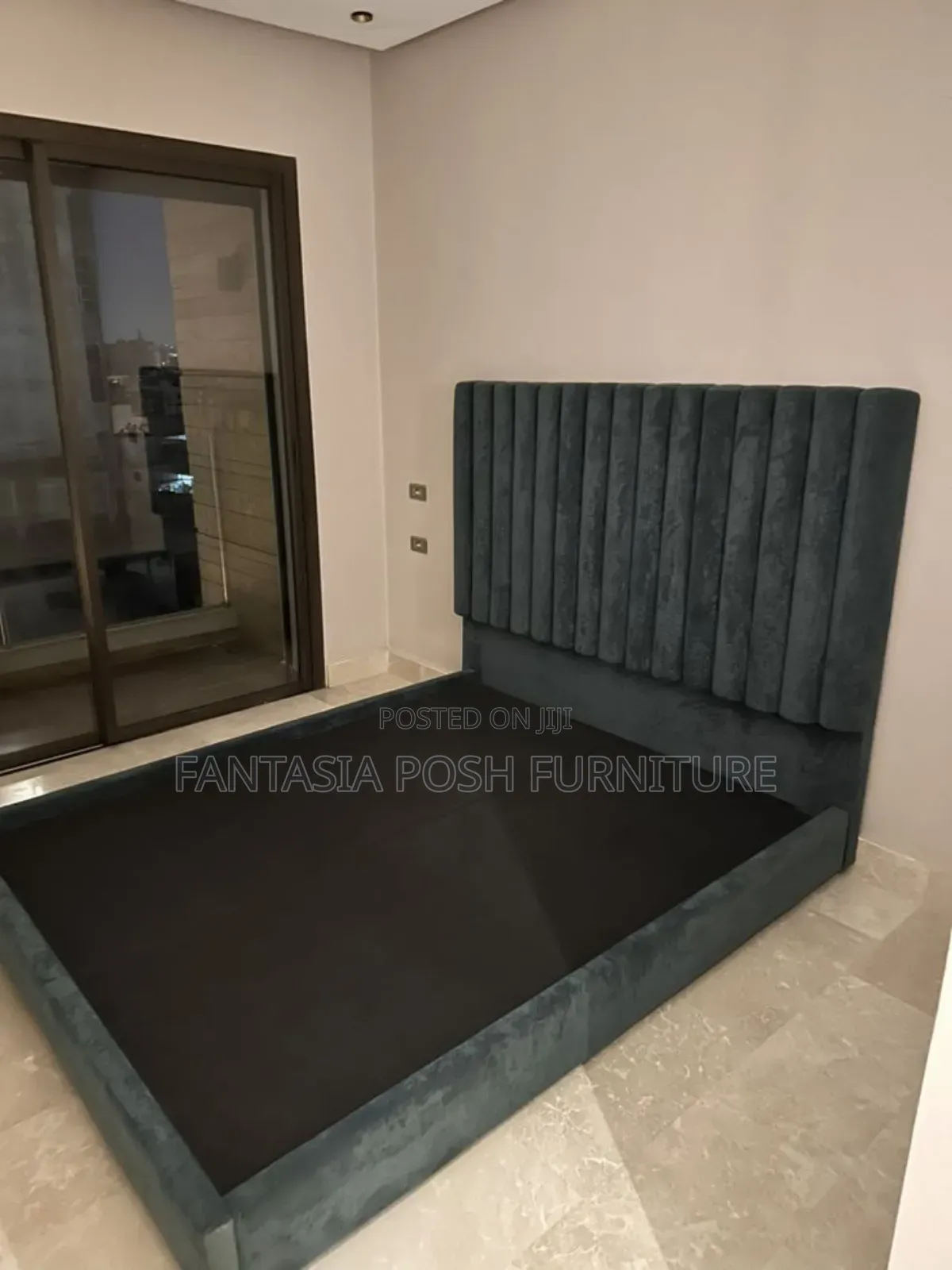 5x6 Chester Bed Frame in Charcoal Grey: Payment on Delivery
