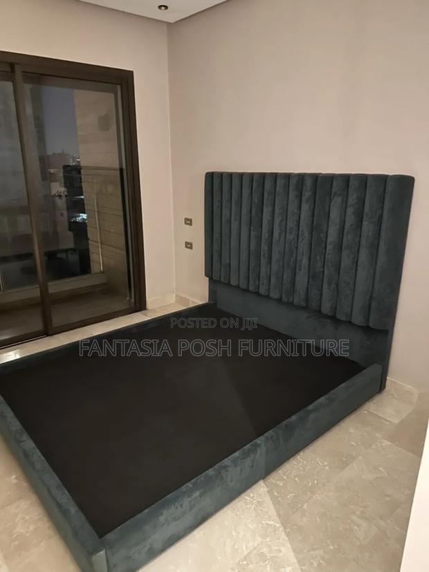 5x6 Chester Bed Frame in Charcoal Grey: Payment on Delivery
