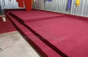 4mm Thickness Maroon Delta Wall to Wall Carpet