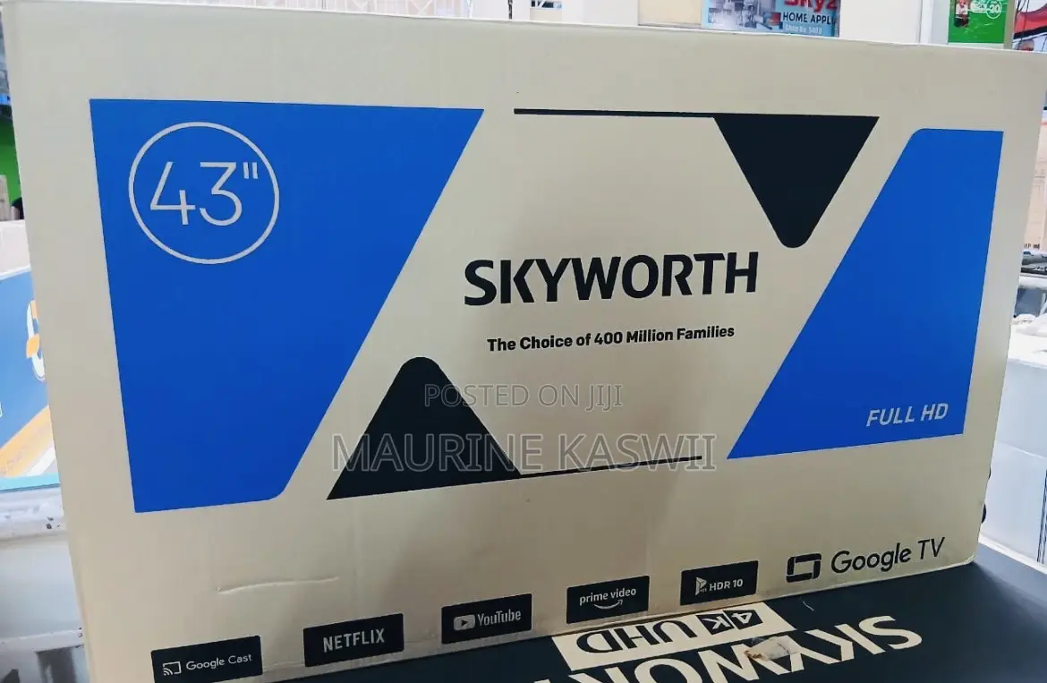 Skyworth 43′′ 43e5500g Smart Frameless Google