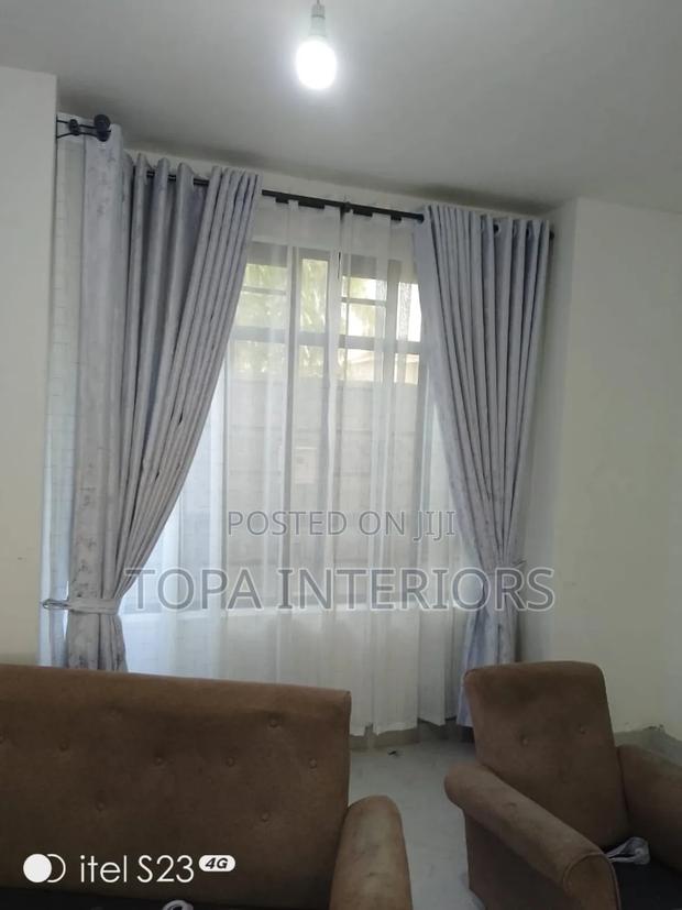 Modern Luxury Living Room Window Curtains and Sheers