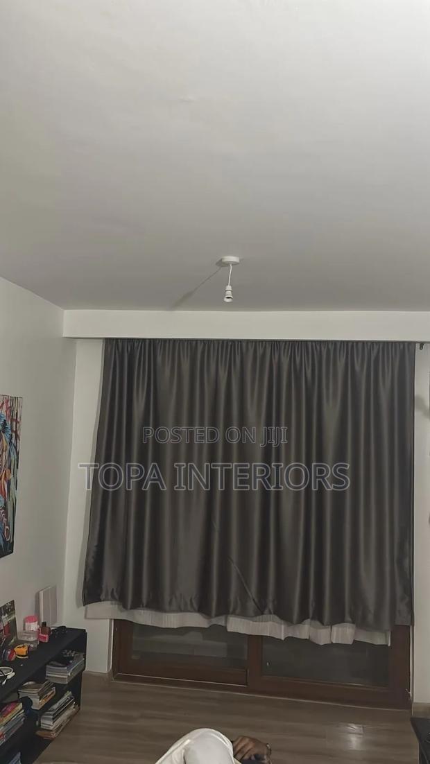 Dark Grey Bedroom Privacy Window Curtains Decor