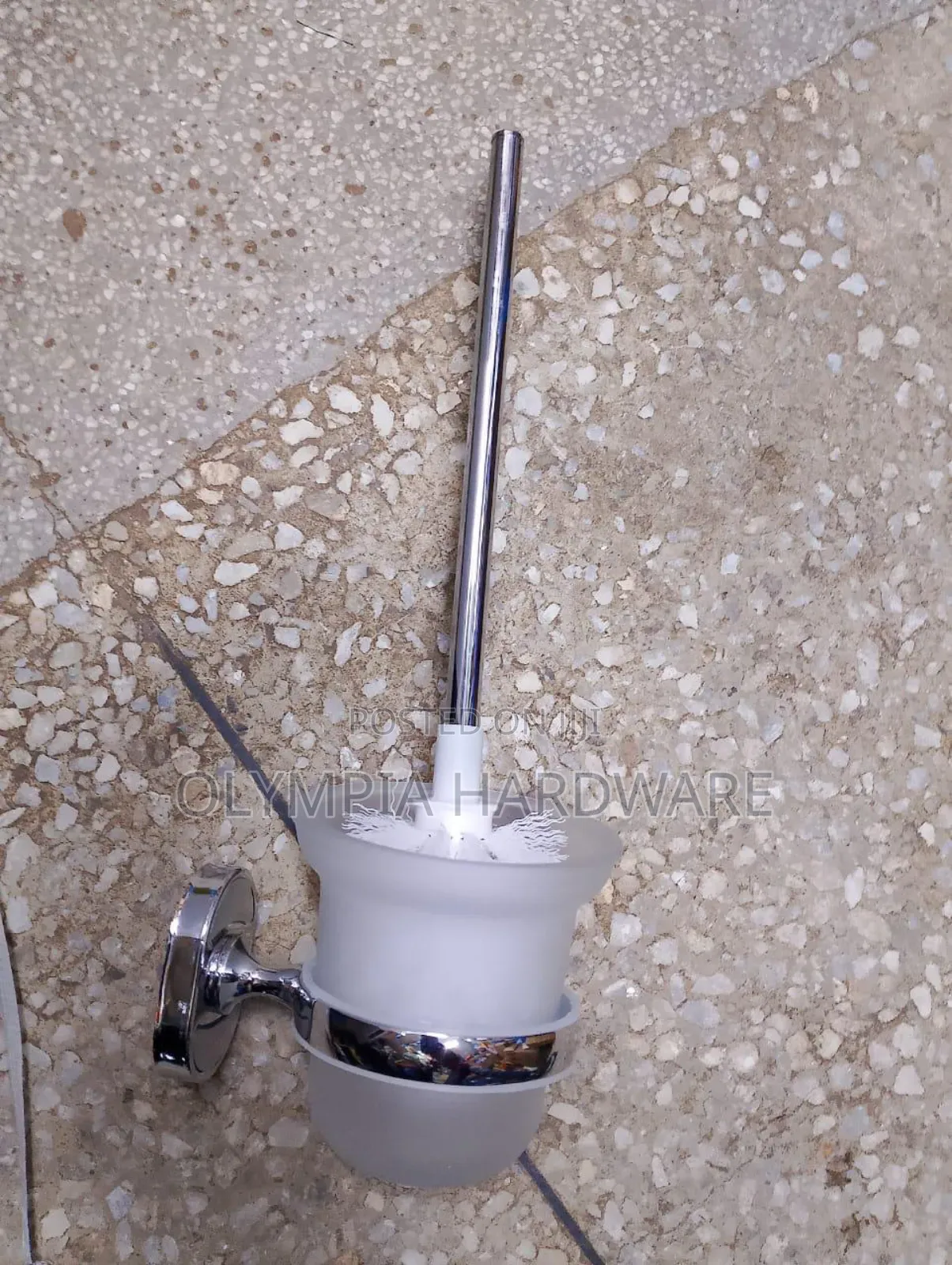 Silver Toilet Brush (Wall Hung)