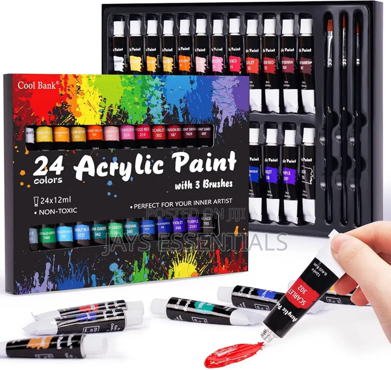 24pc Acrylic Paint Set