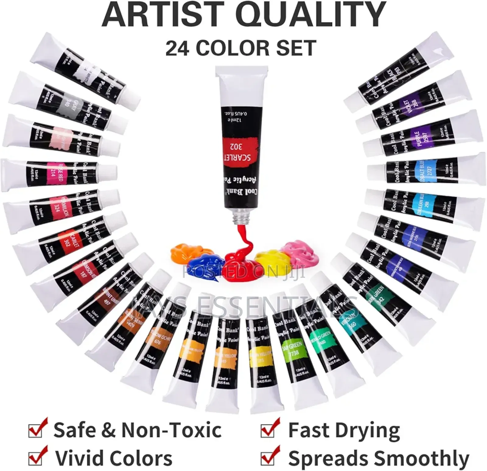 24pc Acrylic Paint Set