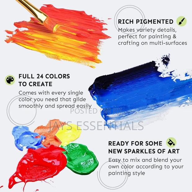 24pc Acrylic Paint Set - thumbnail 4