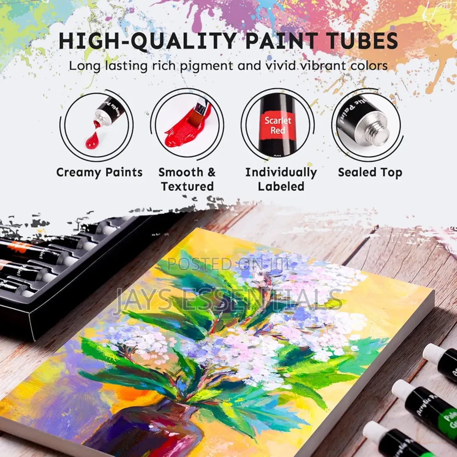 24pc Acrylic Paint Set