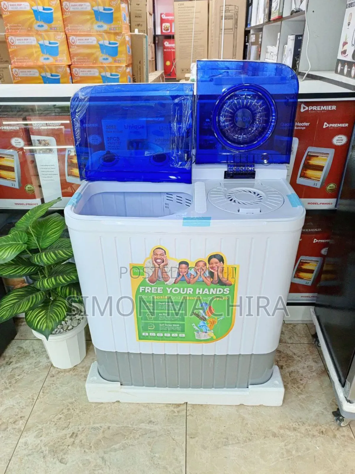 Syinix Top Load Washing Machine Twin Tub Semi Automatic