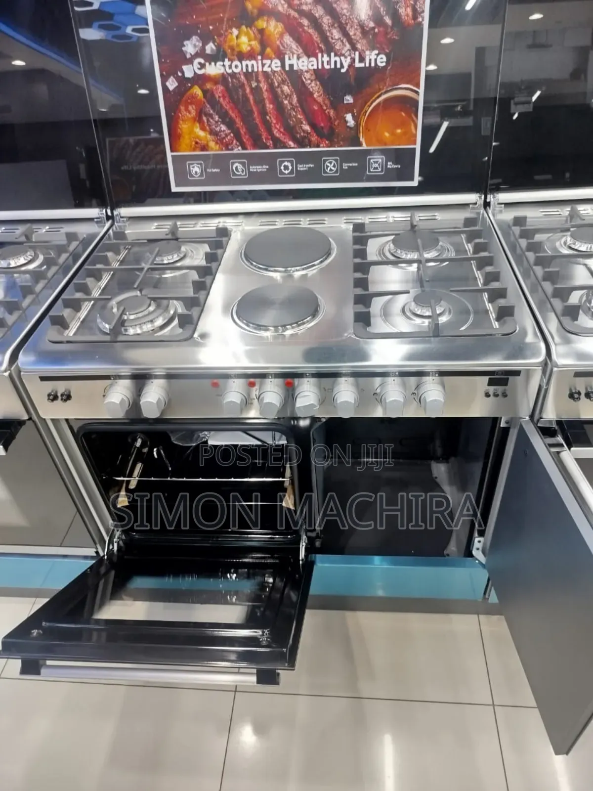 Haier Standing Cooker 4g + 1e With Gas Compartment