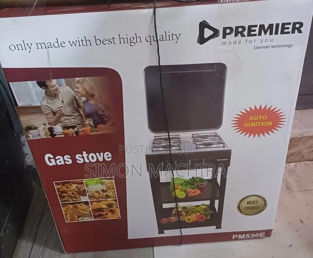 Premier 4 Gas Standing Cooker With Shelves