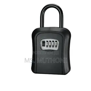 Wall-Mounted Key Lock Box Full Metallic 4-Digit Combination