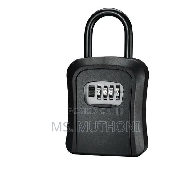 Wall-Mounted Key Lock Box Full Metallic 4-Digit Combination - thumbnail 3