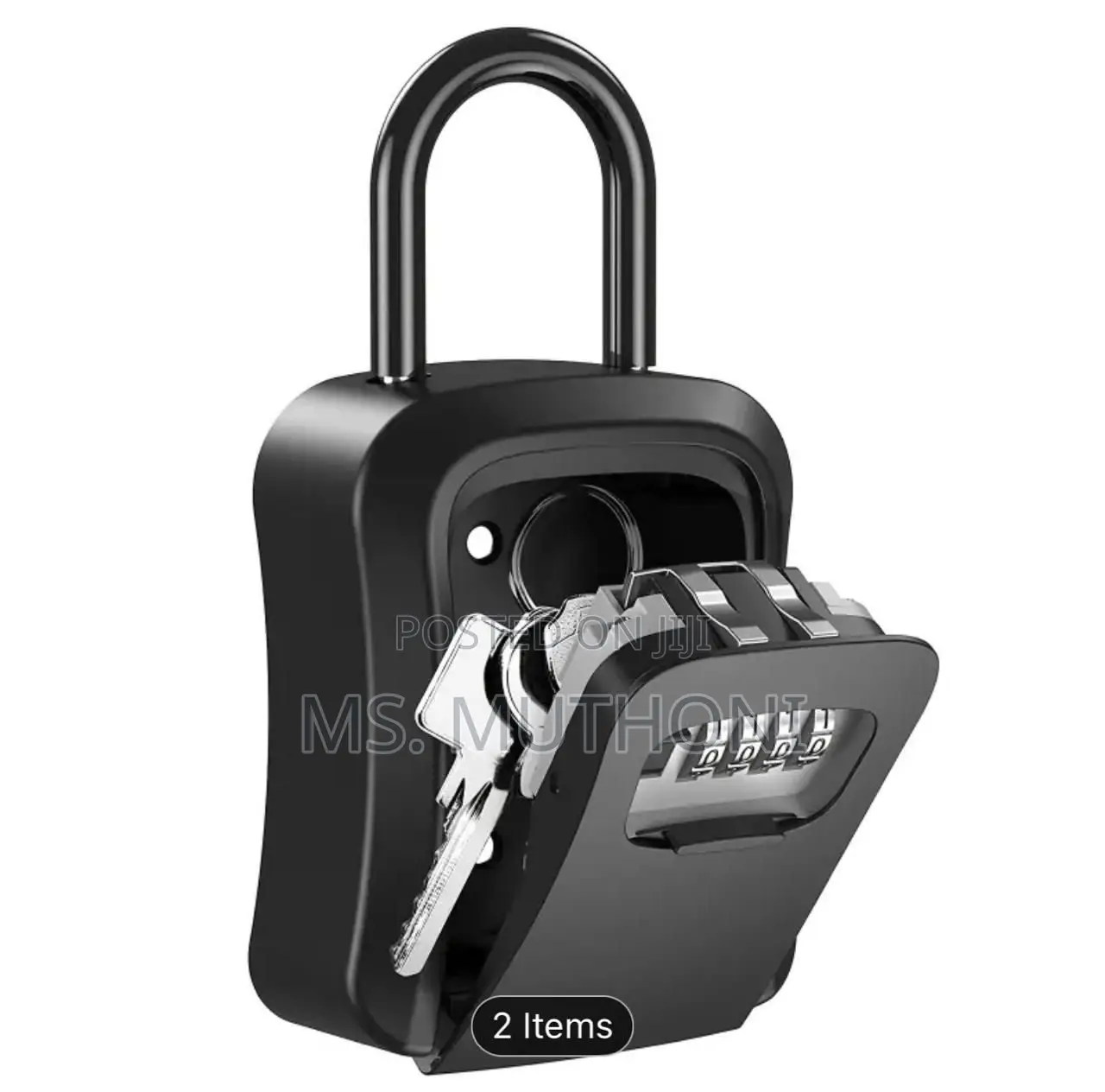 Wall-Mounted Key Lock Box Full Metallic 4-Digit Combination