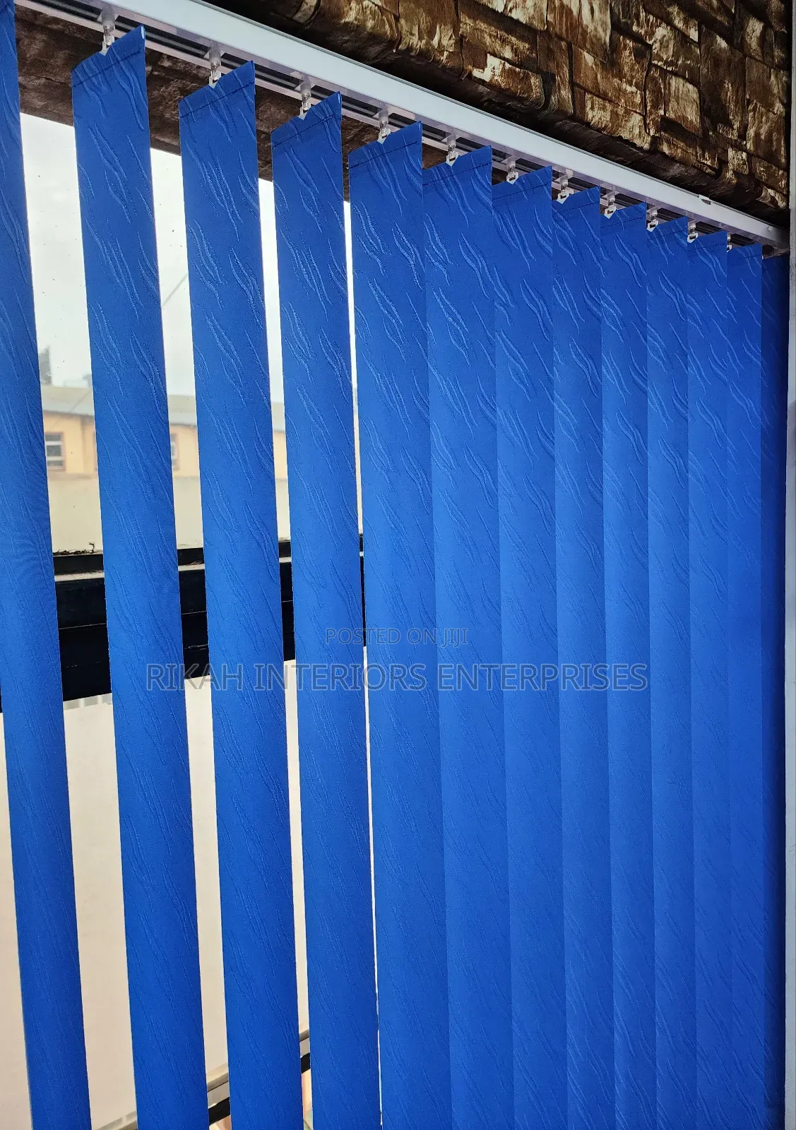 Blue Vertical Blinds