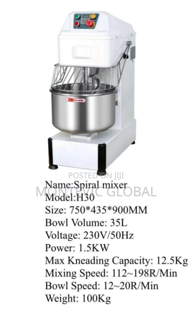 35litres Bowl Commercial Spiral Mixer