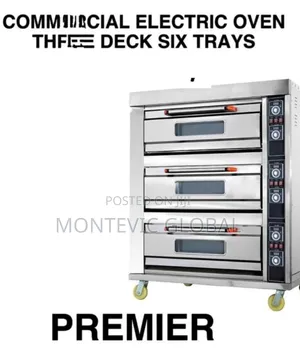 Commercial Electric Oven Three Deck Six Trays