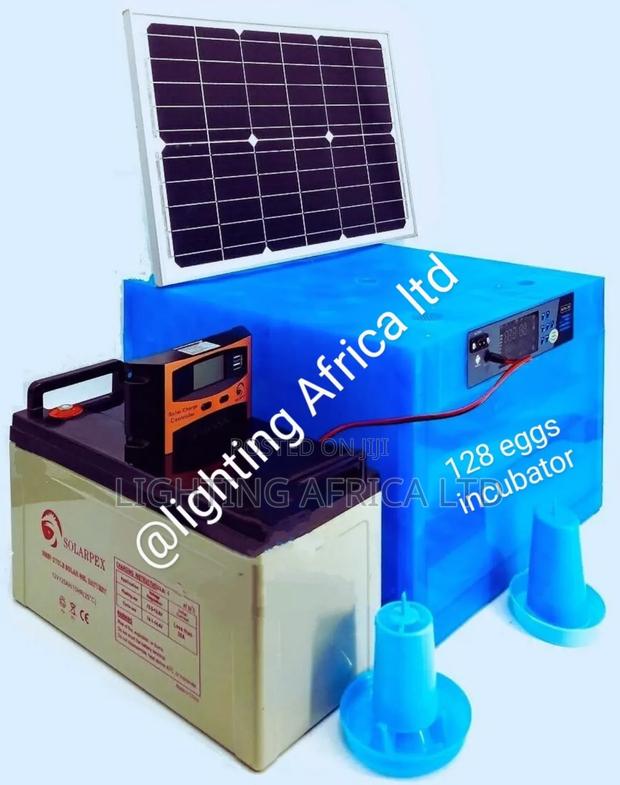 128 Ac/Dc Eggs Incubator + 300w Solar + 150ah Battery Solar Kit - main view