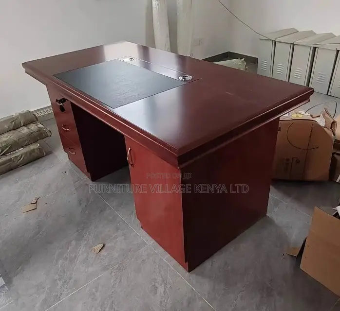Office Desk: Director's Boss Writing Mahogany Table -1200mm