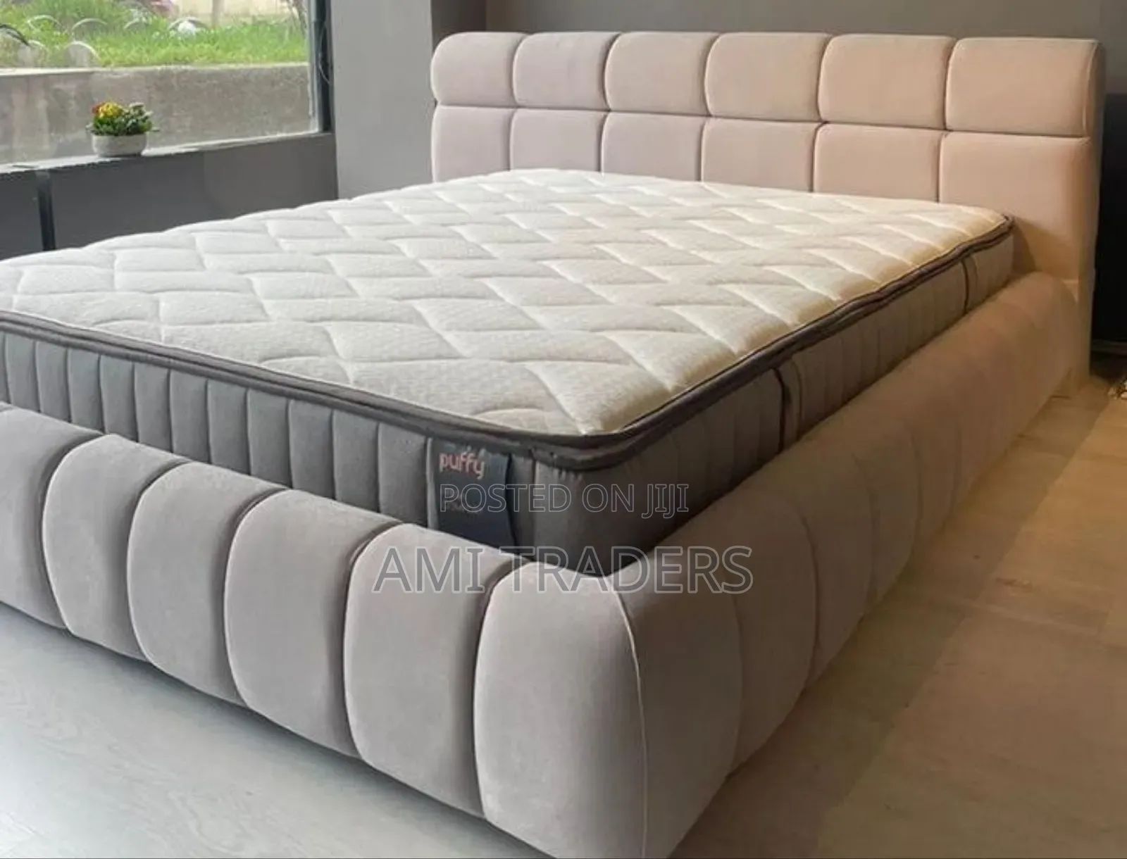Beige Buble Bed 5*6