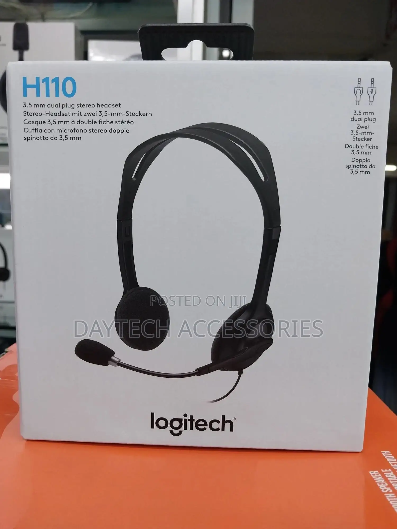 Logitech Stereo Headset H110 Black (3.5 Mm Jack) 981-000271