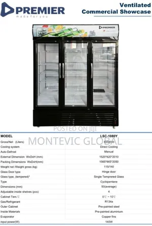Premier Showcase Chiller 1080litres