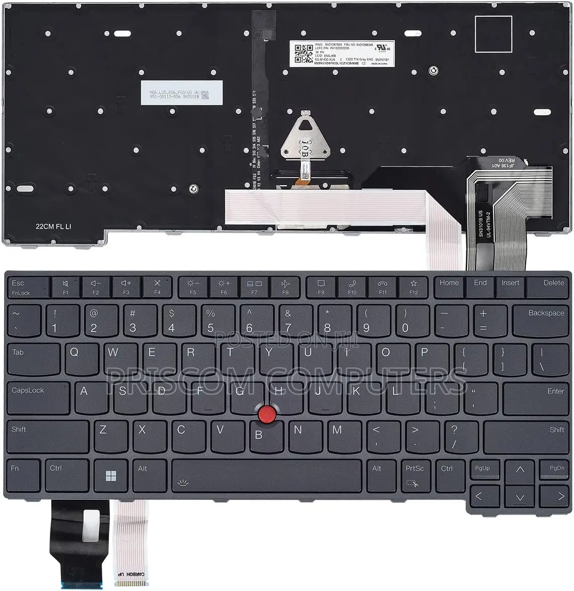 Lenovo Thinkpad T14 Gen 3 and 4 L14 Gen 4 Backlit Keyboard