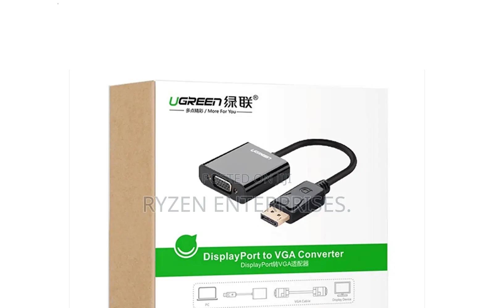 Ugreen Displayport Male To Vga Female Converter