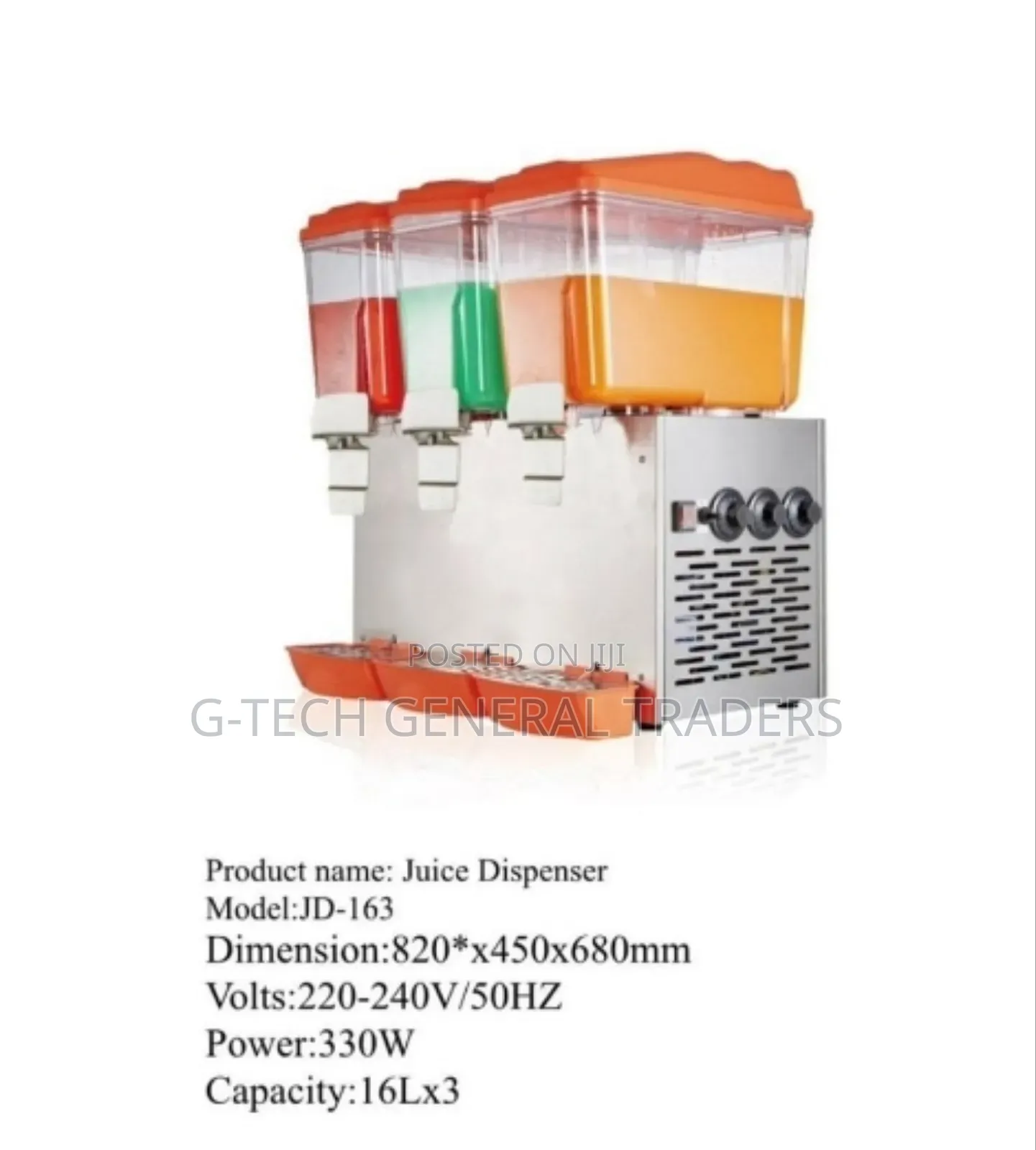 Triple Commercial Juice Dispenser 16l Each
