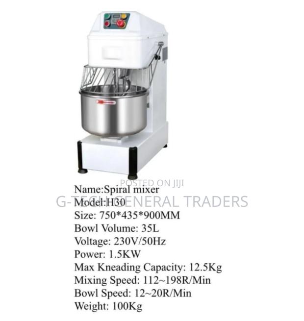 Commercial Spiral Mixer 35l Bowl 1.5kw - main view