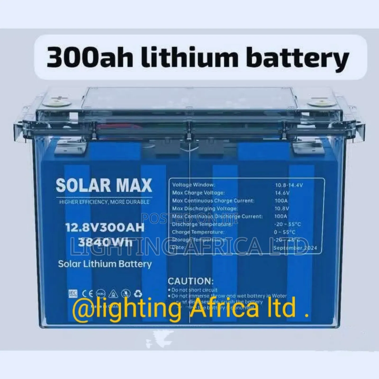 300ah/12.8v Solarmax Lithium Ion Battery Solar Battery