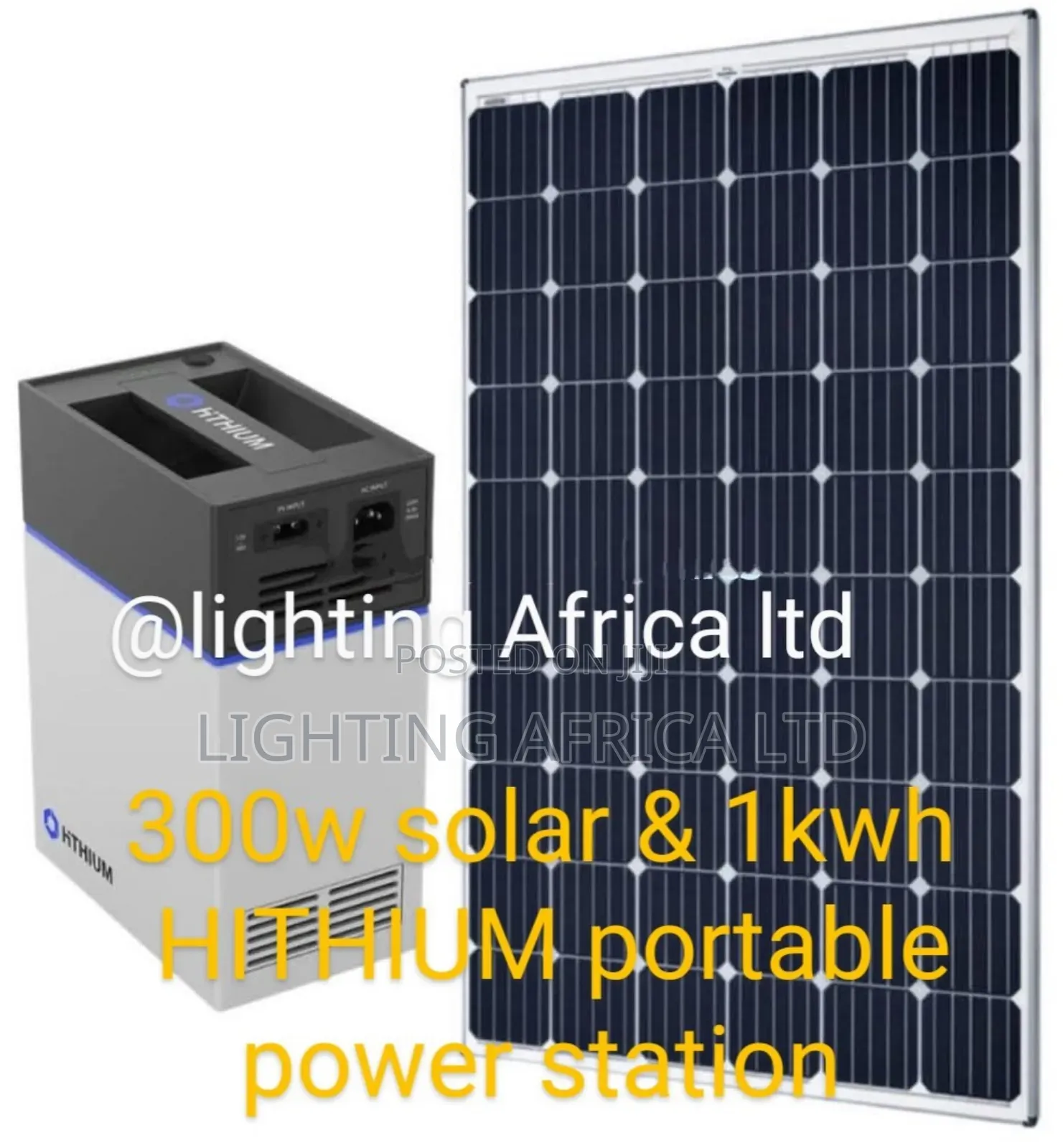 1kwh - 500w 3 in 1 Office - Home Backup Battery - 300w Solar Panel