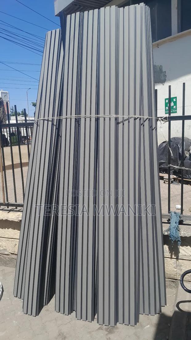 Outdoor  Fluted Wall Panels (Anthracite)Wpc Panels - main view
