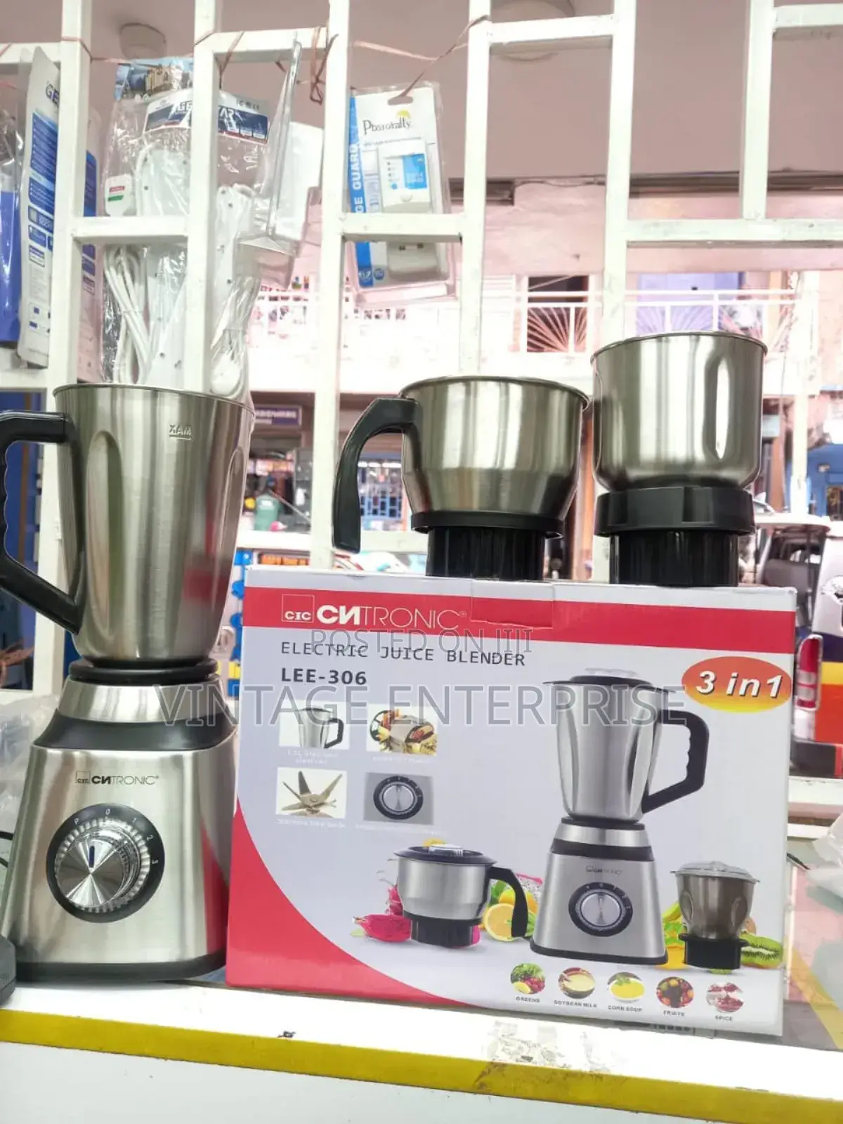 3in1 Blender Stainless Steel