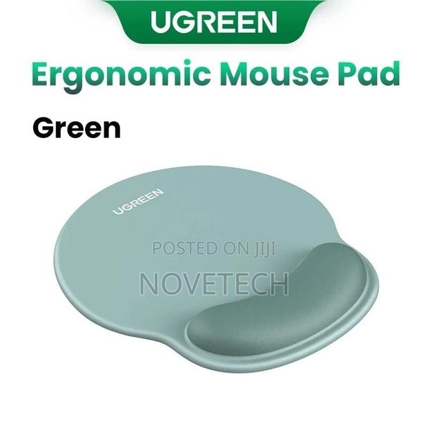 Ugreen Mouse Pad Wrist Support Ergonomic Fabric -Green Lp668