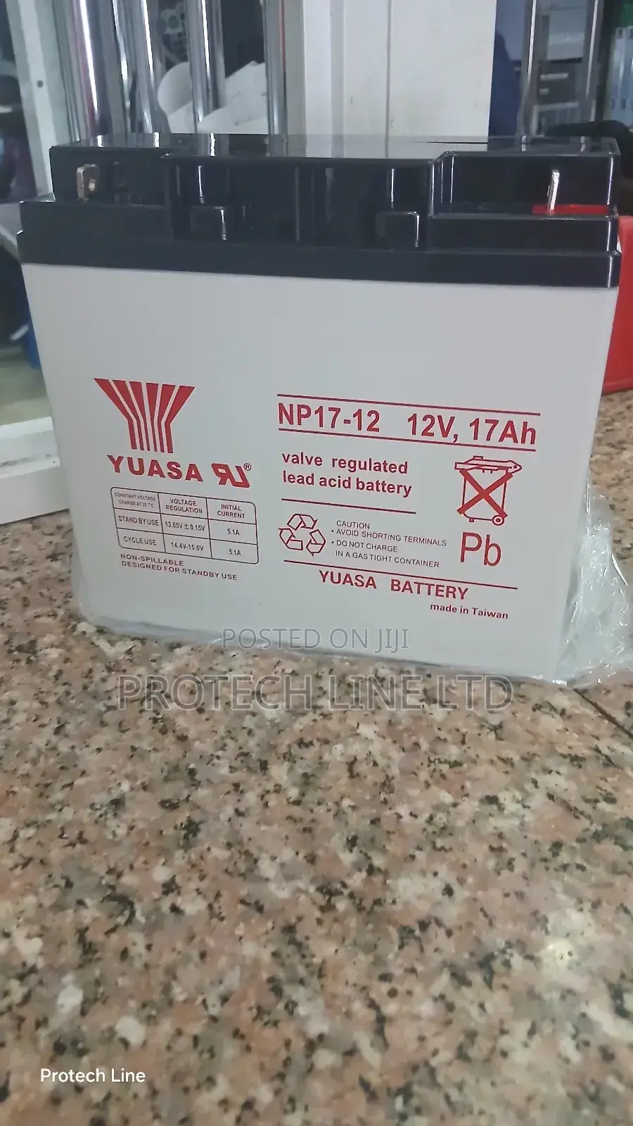 Yuasa 12v 17ah Lead Rechargeable Battery