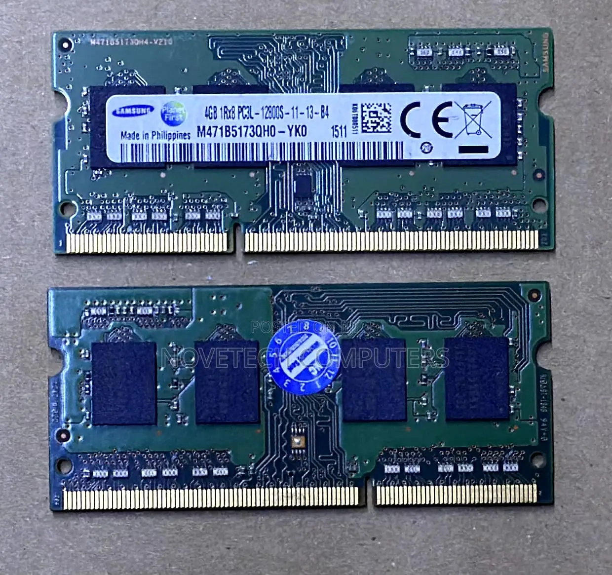 Samsung 4gb 1rx8 Pc3l-12800s-11-13-B4 Laptop Ram Sodimm