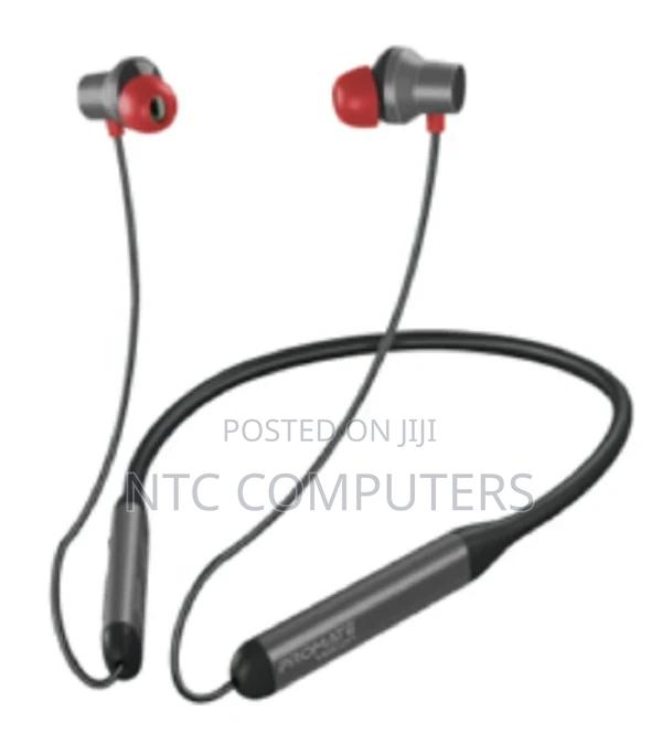 Promate High-Definition Anc Wireless Neckband Earphones •